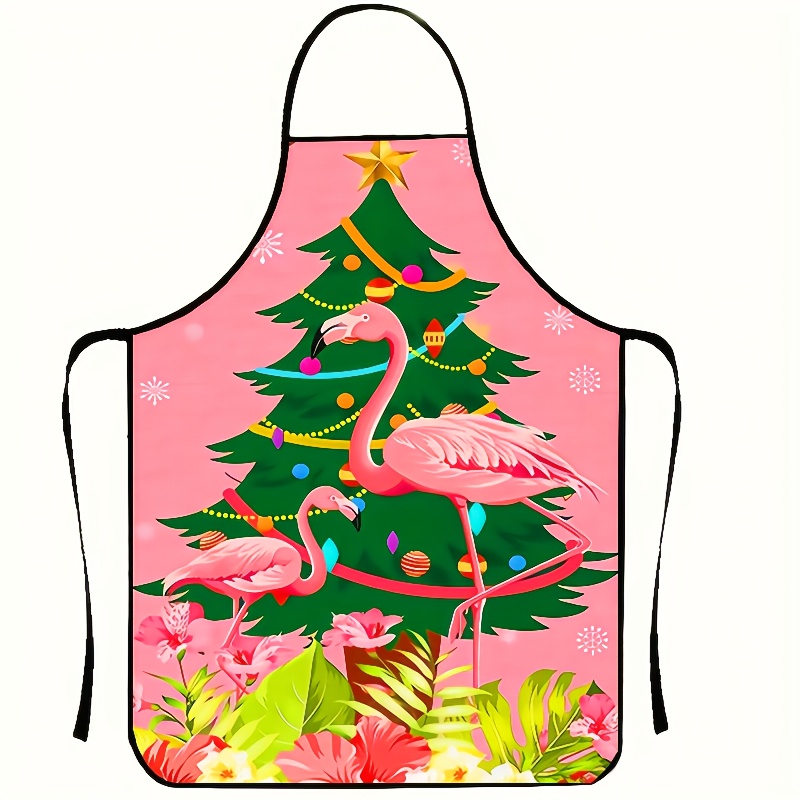 Printed Bibs Pack - Одна упаковка рождественского фламинго, прочный полиэстеровый