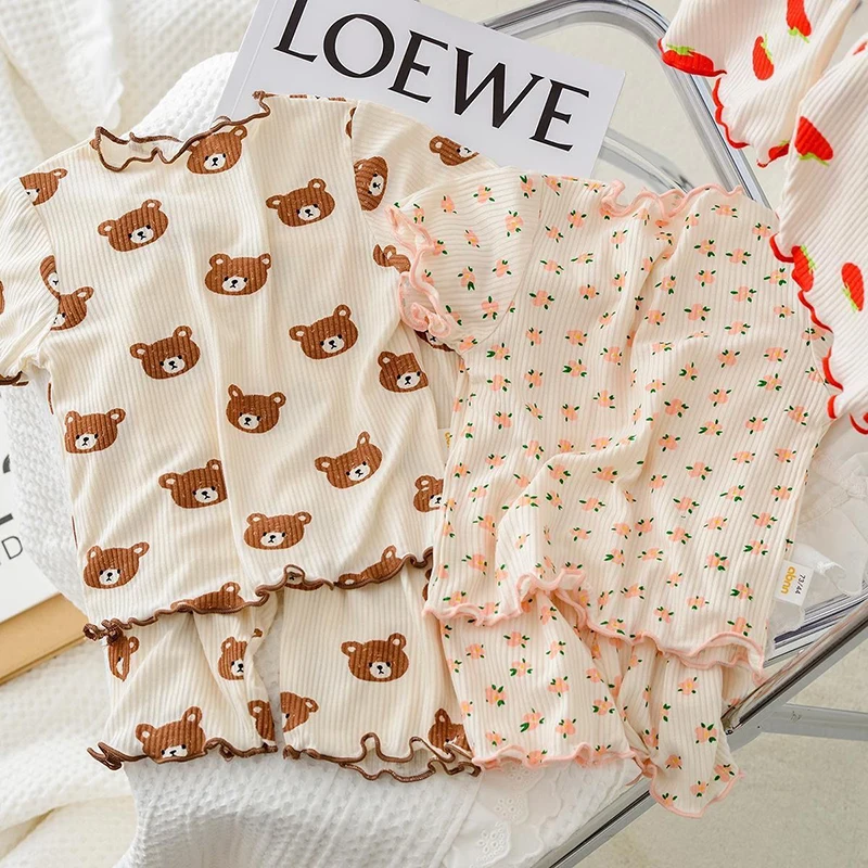 Baby Clothing Essentials - Летний хлопковый пижамный комплект с мультяшным