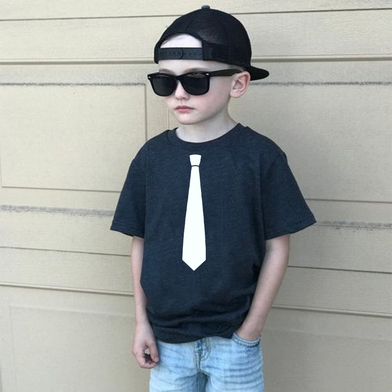 Baby Clothing Unique - Футболка с галстуком-бабочкой с принтом для