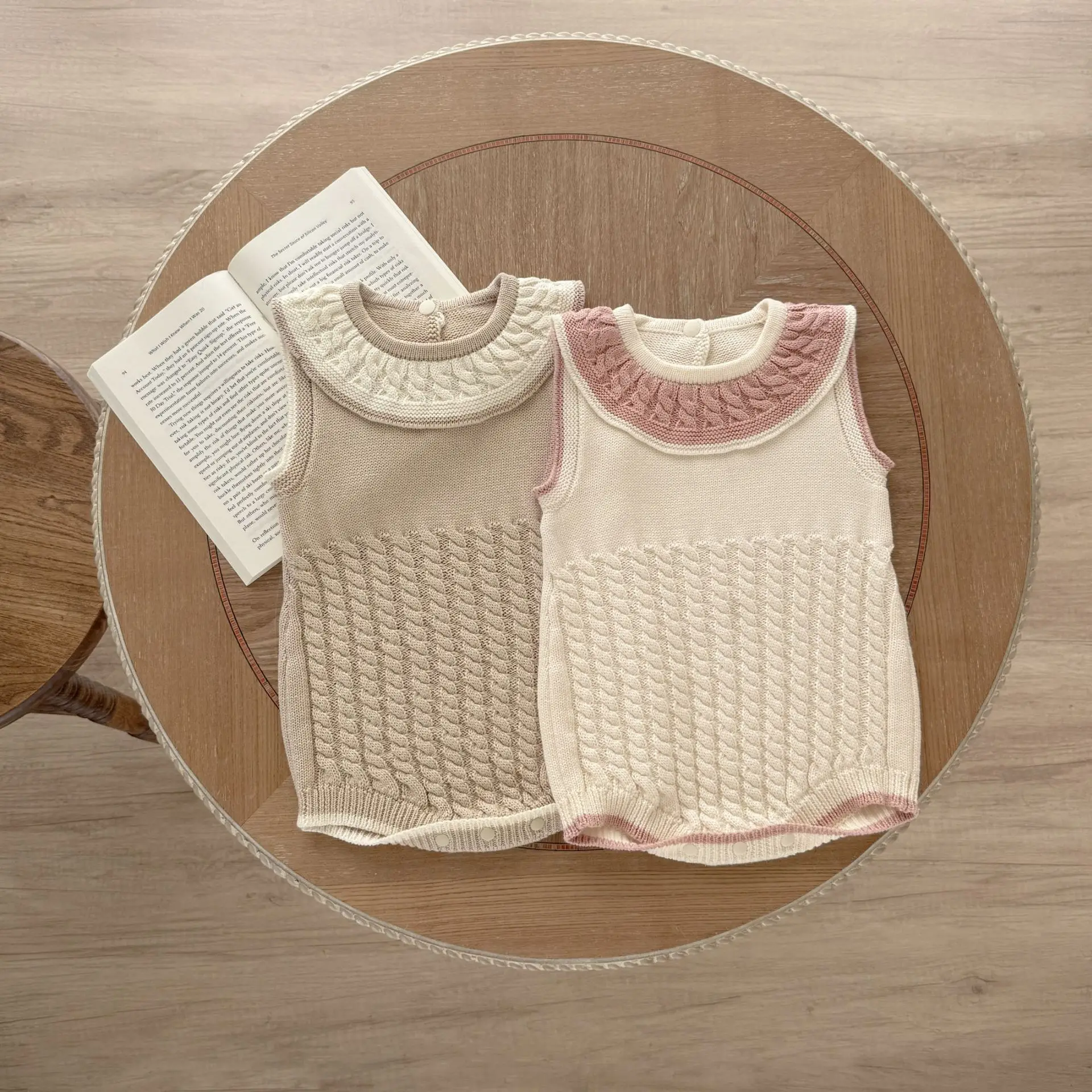 Bamboo Bodysuit Baby - Летний вязаный комбинезон для маленьких девочек