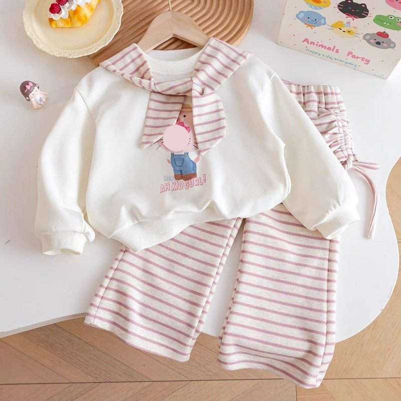 Baby Clothing Unique - Весенне-осенний комплект для девочек: стильная детская
