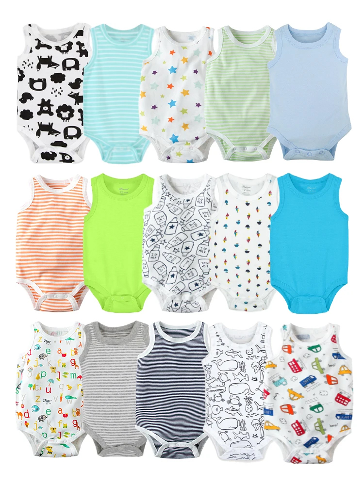 Bamboo Bodysuit Baby - 3 шт., детский летний треугольный комбинезон
