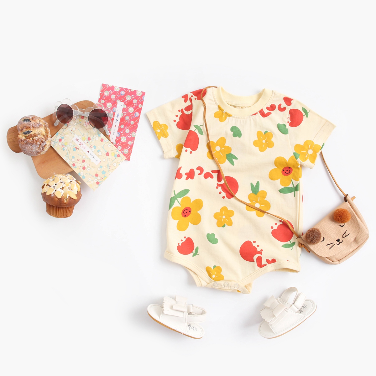 Sanlutoz, комбинезоны с принто – обзор и цена Bamboo Bodysuit Baby