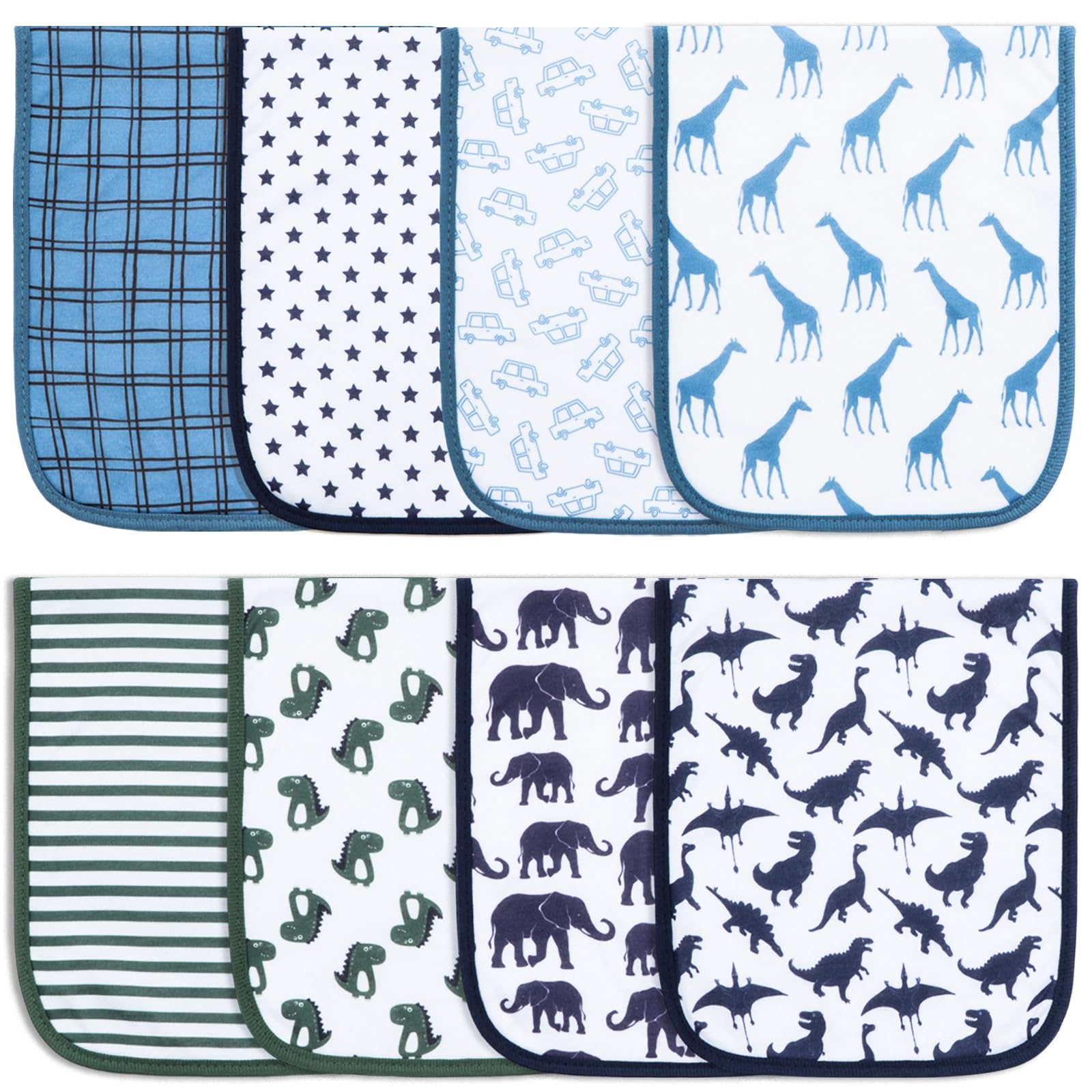 Набор из 8 органических хлопко – обзор и цена Printed Bibs Pack