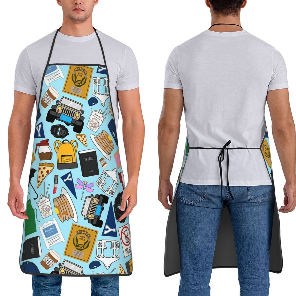 Фартуки с узором в виде вееров – обзор и цена Printed Bibs Pack