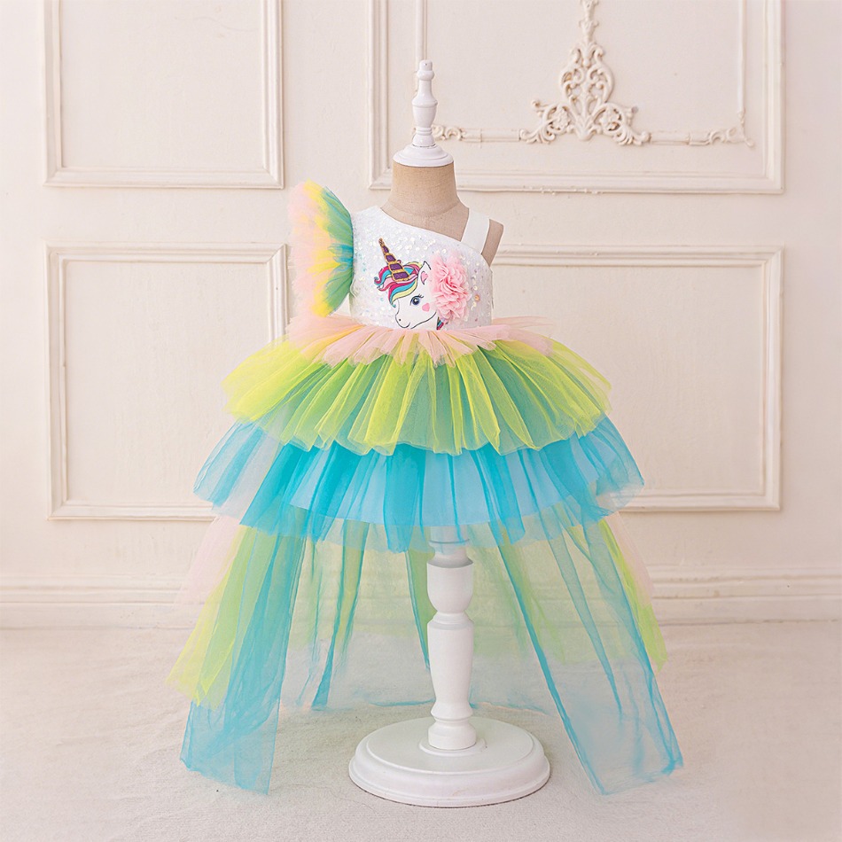 Радужное праздничное платье с  – обзор и цена Baby Clothing For Girls