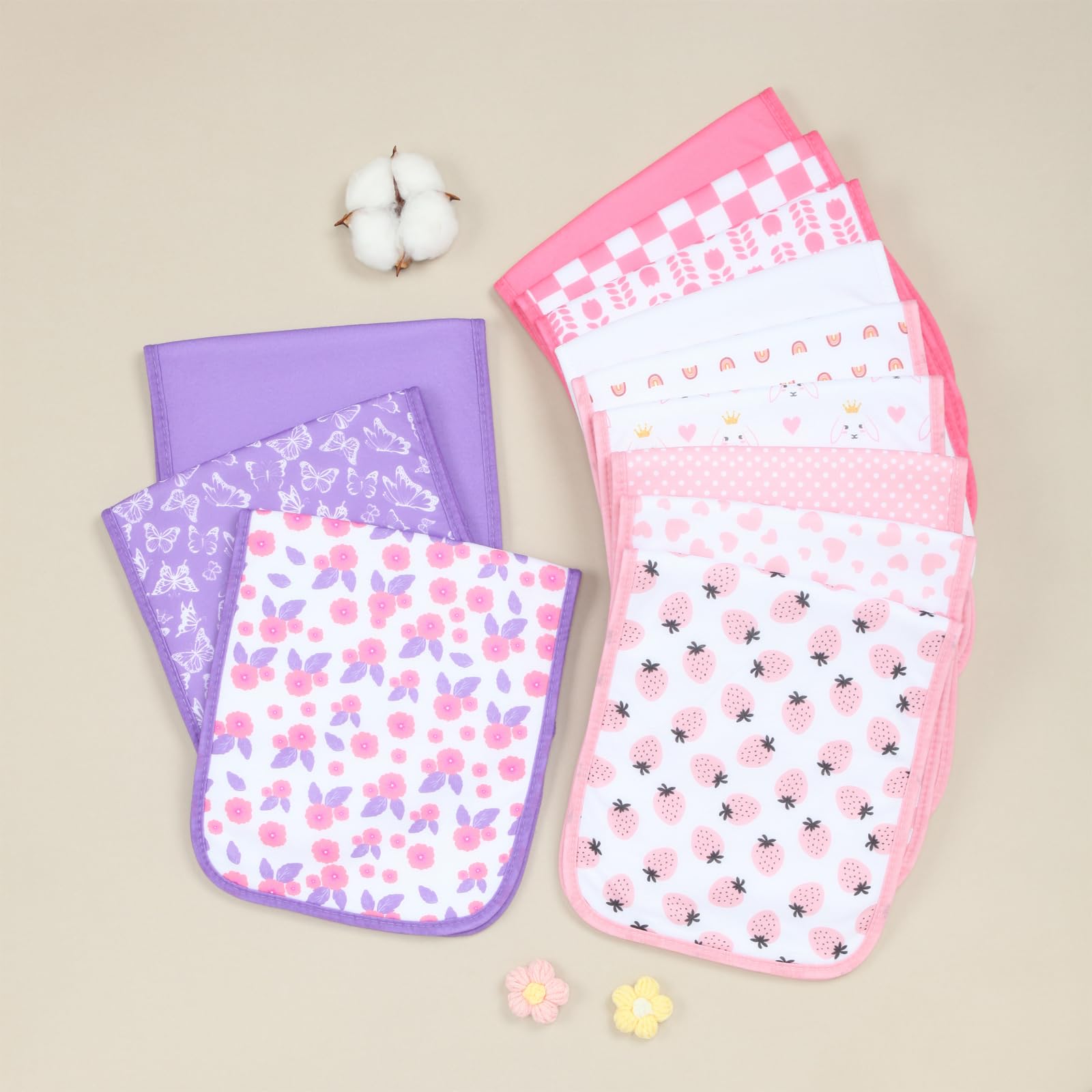 Набор из 8 органических хлопко – обзор и цена Printed Bibs Pack