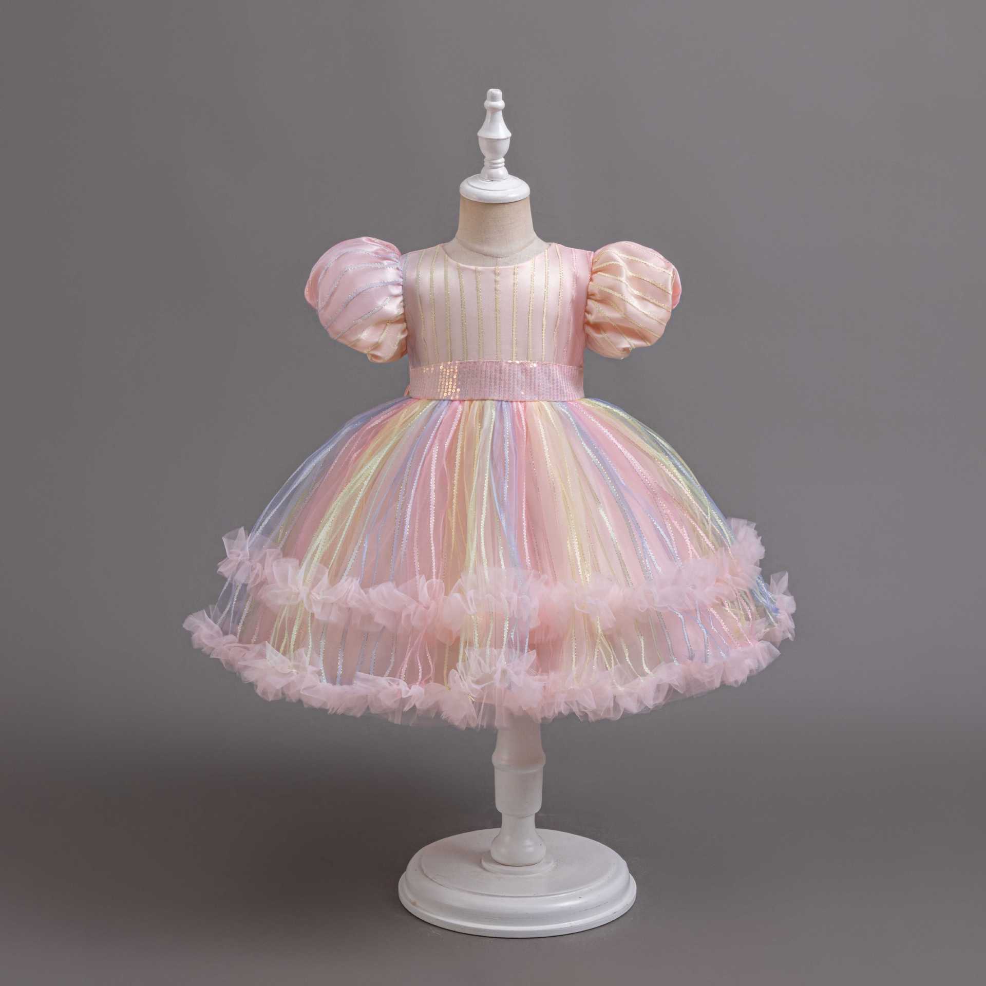 Новое детское платье, бальное  – обзор и цена Baby Clothing For Girls